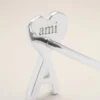 Gümüş Pirinç Ami de Coeur Çekiçli Küpeler