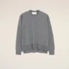 Gri İnce Yünlü Ami de Coeur Sweater Bisiklet Yaka Kazak
