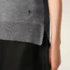 Gri İnce Yünlü Ami de Coeur Sweater Bisiklet Yaka Kazak