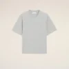 Gri Pamuklu Ami de Coeur Kabartmalı T-Shirt