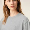 Gri Pamuklu Ami de Coeur Kabartmalı T-Shirt