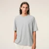 Gri Pamuklu Ami de Coeur Kabartmalı T-Shirt