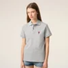 Gri Pamuklu Ami de Coeur Polo Gömlek