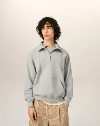 Gri Pamuklu Ami de Coeur Sweatshirt