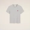 Gri Pamuklu Ami de Coeur T-Shirt