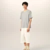 Gri Pamuklu Ami de Coeur T-Shirt