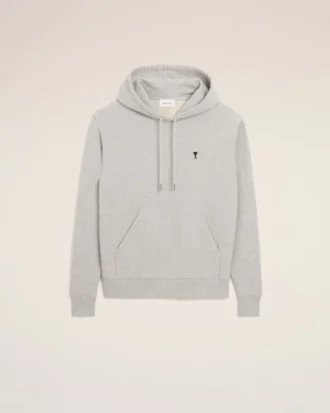 Gri Pamuklu Kontrast Ami de Coeur Hoodie