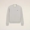 Gri Pamuklu Kontrastlı Ami de Coeur Sweatshirt
