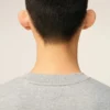 Gri Pamuklu Kontrastlı Ami de Coeur Sweatshirt