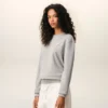 Gri Pamuklu Örgü Ami de Coeur Sweatshirt