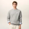 Gri Pamuklu Örgü Ami de Coeur Sweatshirt
