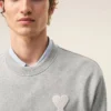 Gri Pamuklu Örgü Ami de Coeur Sweatshirt