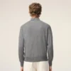 Gri Yün Gömlek Yakalı Ami de Coeur Cardigan