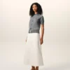 Gri Yün Kısa Kollu Ami de Coeur Cardigan