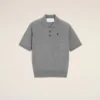 Gri Yün Kısa Kollu Ami de Coeur Polo