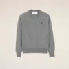 Gri Yünlü Ami de Coeur Sweater
