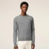 Gri Yünlü Ami de Coeur Sweater
