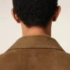 Kahverengi Deri Overshirt