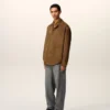 Kahverengi Deri Overshirt