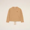 Kahverengi Pamuklu Ami de Coeur Bisiklet Yaka Sweatshirt