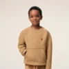 Kahverengi Pamuklu Ami de Coeur Bisiklet Yaka Sweatshirt