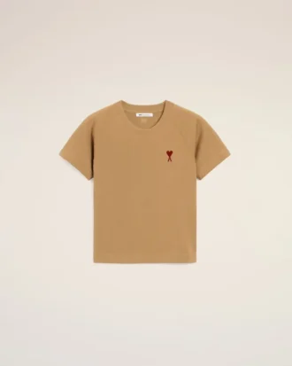 Kahverengi Pamuklu Ami de Coeur T-Shirt