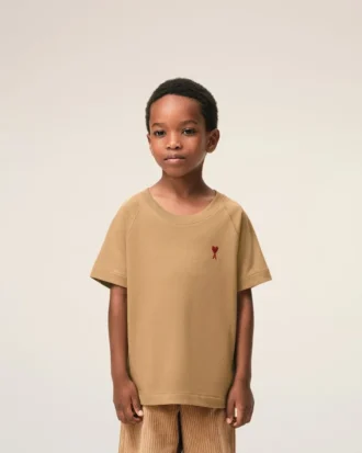 Kahverengi Pamuklu Ami de Coeur T-Shirt