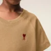 Kahverengi Pamuklu Ami de Coeur T-Shirt