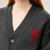 Kontrast Ami de Coeur Desenli Gri Yün Hırka