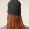 Kontrast Ami de Coeur Detaylı Gri Yün Beanie