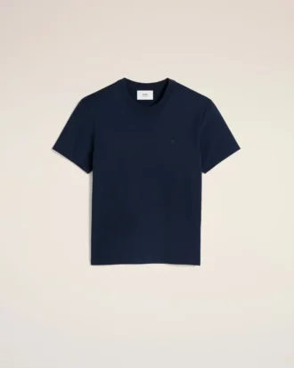 Lacivert Pamuklu Ami de Coeur T-Shirt