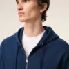 Mavi Pamuklu Ami de Coeur Fermuarlı Kapüşonlu Sweatshirt