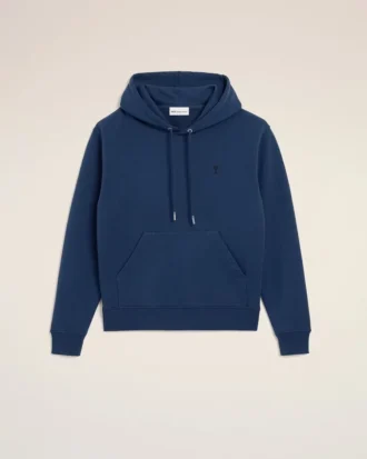 Mavi Pamuklu Ami de Coeur Hoodie