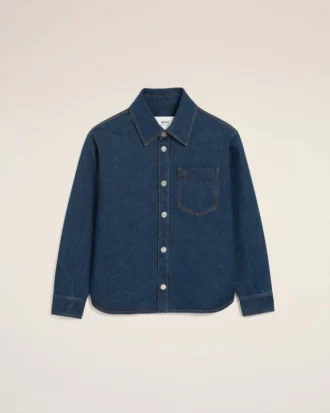 Mavi Pamuklu Ami de Coeur Overshirt