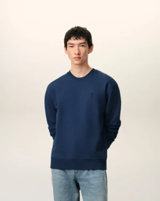 Mavi Pamuklu Ami de Coeur Sweatshirt