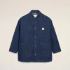 Mavi Pamuklu Ami Paris Heritage Label İşçi Ceketi