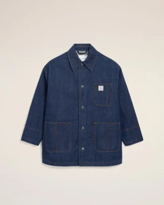 Mavi Pamuklu Ami Paris Heritage Label İşçi Ceketi