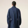Mavi Pamuklu Ami Paris Heritage Label İşçi Ceketi