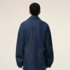 Mavi Pamuklu Ami Paris Heritage Label İşçi Ceketi