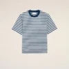 Mavi Pamuklu Bol Kesim Mariniere Ami de Coeur T-Shirt