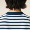 Mavi Pamuklu Bol Kesim Mariniere Ami de Coeur T-Shirt