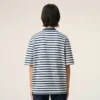 Mavi Pamuklu Bol Kesim Mariniere Ami de Coeur T-Shirt
