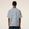 Mavi Pamuklu Bol Kesim Mariniere Ami de Coeur T-Shirt