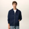 Mavi Pamuklu Red Ami de Coeur Fermuarlı Kapüşonlu Sweatshirt
