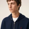 Mavi Pamuklu Red Ami de Coeur Fermuarlı Kapüşonlu Sweatshirt