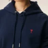 Mavi Pamuklu Red Ami de Coeur Hoodie