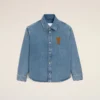 Mavi Pamuklu Örme Ami de Coeur Overshirt