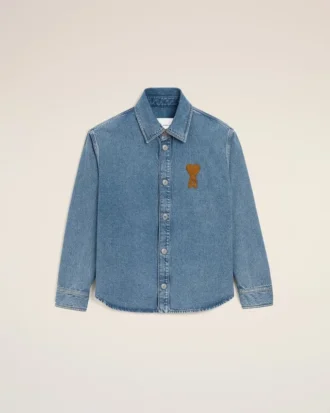 Mavi Pamuklu Örme Ami de Coeur Overshirt