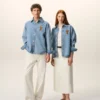 Mavi Pamuklu Örme Ami de Coeur Overshirt