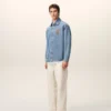 Mavi Pamuklu Örme Ami de Coeur Overshirt